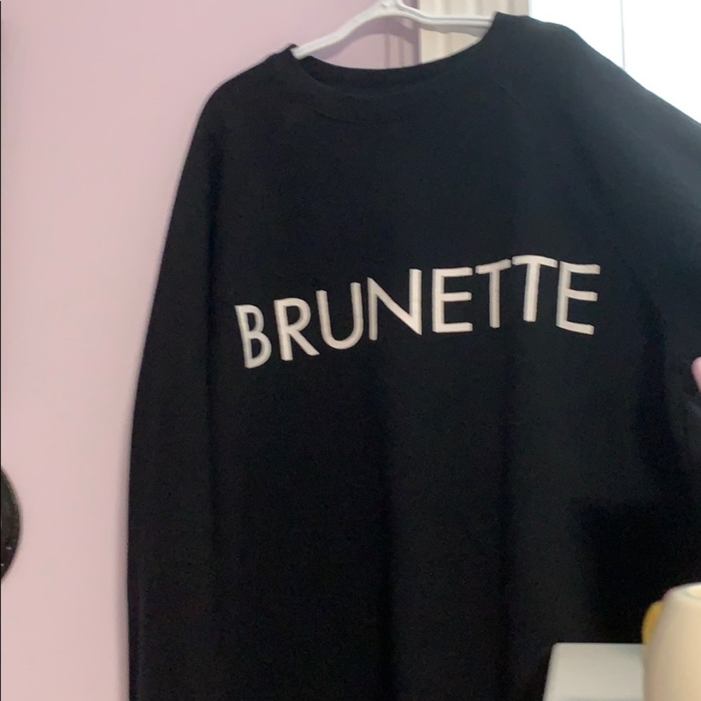 Brunette crew neck sweater